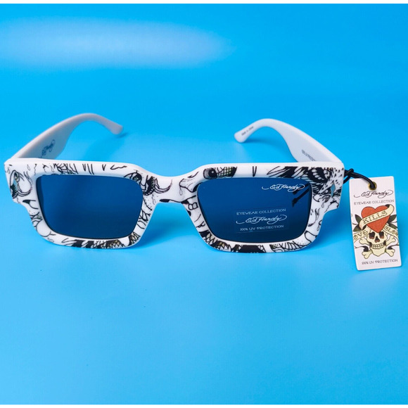 Ed Hardy Eyewear Collection Love Kills Slowly Sunglasses 100% UV Protection - Picture 1 of 13